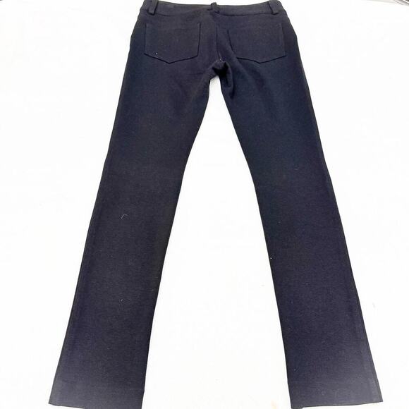 Alice + Olivia Black Stretch Pull-on Legging Skinny Denim Jean Pants Size 8 - Picture 3 of 8